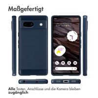 imoshion Brushed Back Cover Google Pixel 7a - Dunkelblau