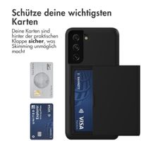 imoshion Backcover mit Kartenfach Samsung Galaxy S21 - Schwarz