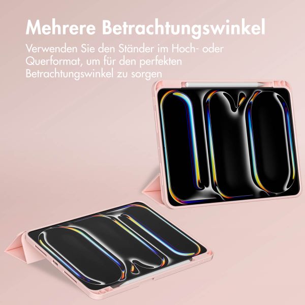 Accezz Smarte Klapphülle aus Silikon Apple iPad Pro 13 (2024) M4 - Rosa