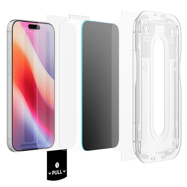 Spigen GLAStR Privacy EZ Fit Displayschutzfolie + Applicator - 1-Pack Apple iPhone 18 Pro
