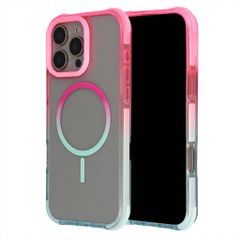 Gradient MagSafe Back Cover Apple iPhone 16 Pro Max - Rosa / Blau