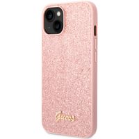 Guess Glitter Flakes Back Cover Apple iPhone 14 - Rosa