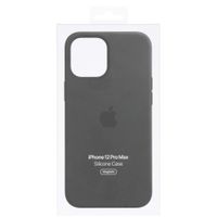 Apple Silikon-Case MagSafe iPhone 12 Pro Max - Black