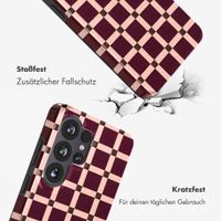 Selencia Vivid Back Cover Samsung Galaxy S26 Ultra - Check This Burgundy