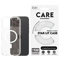 CARE by PanzerGlass Star Lit Case MagSafe für das iPhone 16 Pro Max - Weiß