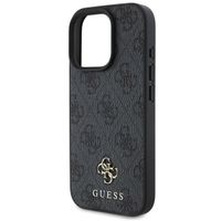Guess 4G Metal Logo Back Cover MagSafe Apple iPhone 16 Pro - Schwarz
