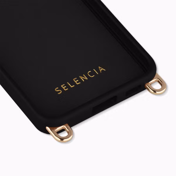 Selencia Rivièra Backcover mit MagSafe mit abnehmbaren Haken Samsung Galaxy A57 (5G) - Velvet Black