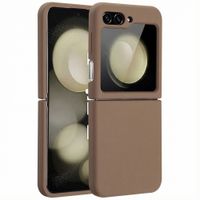 Accezz Liquid Silikoncase mit MagSafe Samsung Galaxy Z Flip 5 - Hellbraun