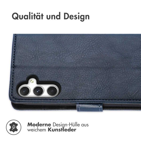 imoshion Luxuriöse Klapphülle Samsung Galaxy A25 (5G) - Dunkelblau