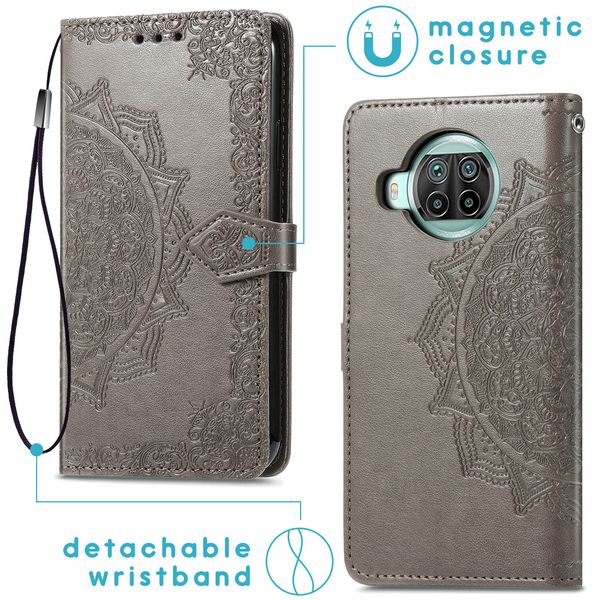 imoshion Mandala Klapphülle Xiaomi Mi 10T Lite - Grau