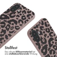 imoshion Silikonhülle design mit Band für das Apple iPhone 16 Plus - Animal Pink