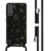 imoshion Silikonhülle design mit Band für das Samsung Galaxy S21 - Sky Black