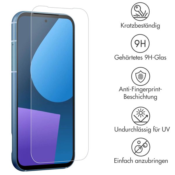Accezz Displayschutz 2er-pack aus gehärtetem Glas Fairphone 5