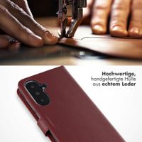 Selencia Echtleder Klapphülle Samsung Galaxy A37 (5G) - Burgundy
