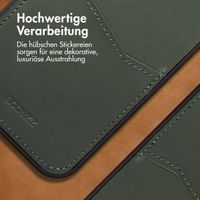 Accezz Premium Leather Card Slot Back Cover für das Apple iPhone 14 Pro Max - Grün