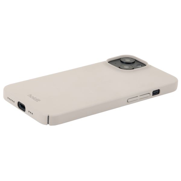 Holdit Slim Case für das iPhone 15 - Light Beige