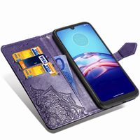 Mandala Klapphülle Motorola Moto E6s - Violett