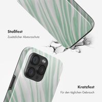 Selencia Vivid Tough Back Cover MagSafe für das iPhone 15 Pro - Nature Grayed Jade