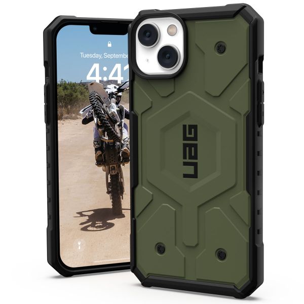 UAG Pathfinder Case MagSafe für das iPhone 14 Plus - Olive