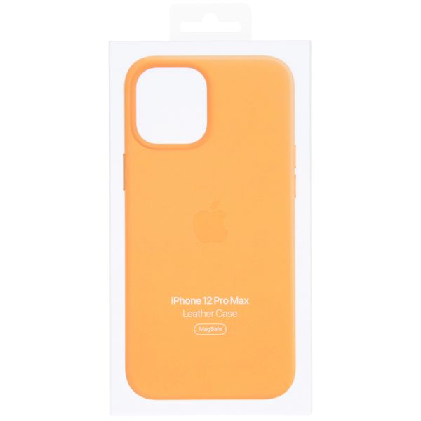 Apple Leder-Case MagSafe für Apple iPhone 12 Pro Max - California Poppy