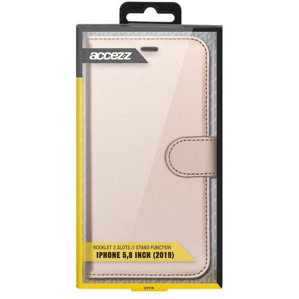 Accezz Wallet TPU Klapphülle Apple iPhone 11 Pro - Gold