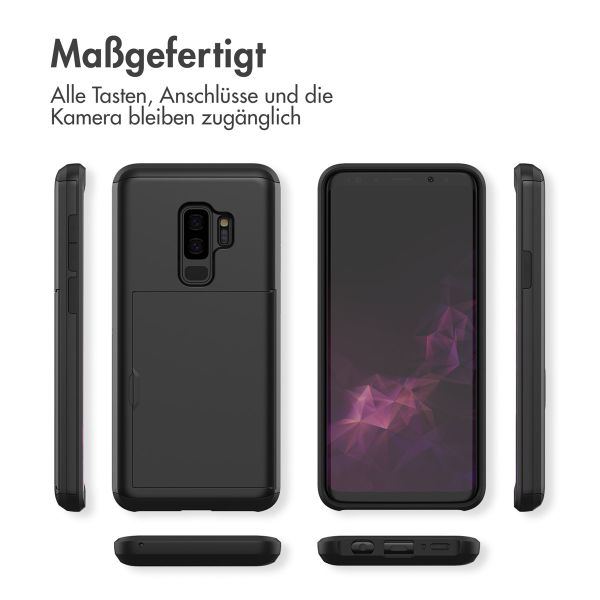 imoshion Backcover mit Kartenfach für das Samsung Galaxy S9 Plus - Schwarz