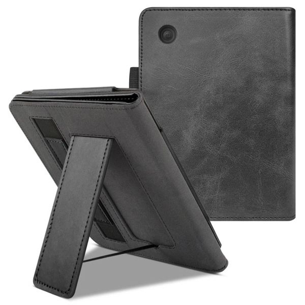 imoshion Klapphülle Sleepcover mit strap und stand für das Kobo Clara Colour / Kobo Clara BW - Schwarz