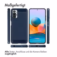 imoshion Brushed Back Cover Xiaomi Redmi Note 10 (5G) - Dunkelblau