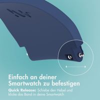 imoshion Flexibles Silikonarmband für das Samsung Galaxy Watch 8 (Classic) - 40 / 44 / 46mm - Dunkelblau