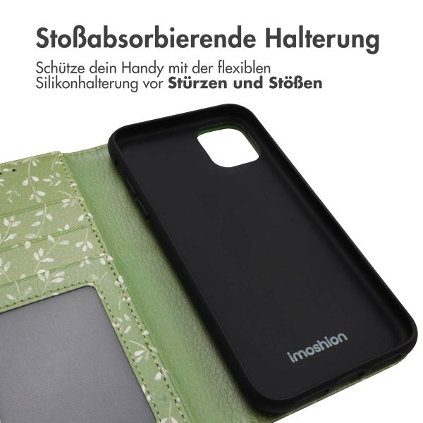 imoshion ﻿Design Klapphülle für das iPhone 11 - Green Flowers