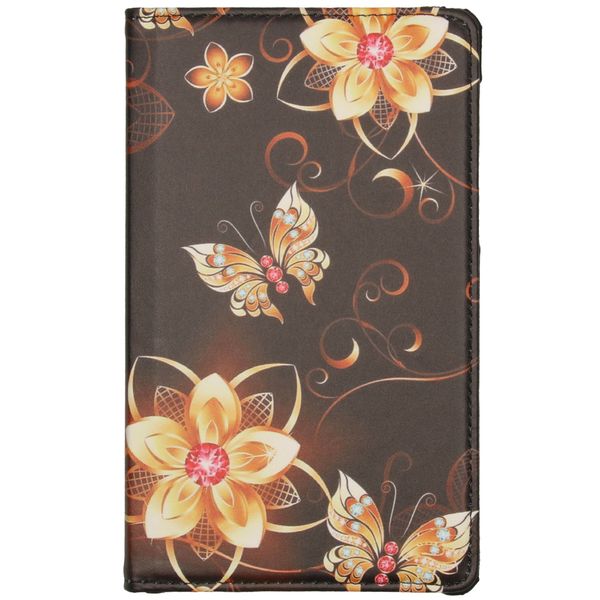 imoshion 360° drehbare Design Tablet Klapphülle Samsung Galaxy Tab A7 Lite - Butterfly Flower