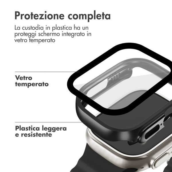 imoshion Full Cover glänzendes Hard Case Apple Watch Ultra / Ultra 2 / Ultra 3 - 49 mm - Schwarz