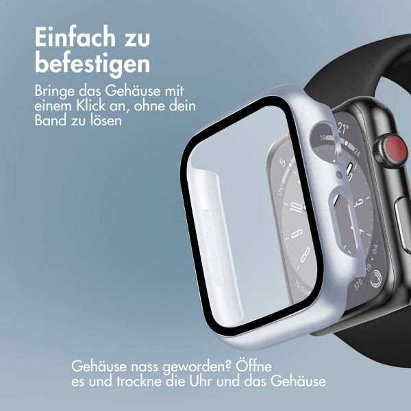 imoshion Full Cover Hard Case Apple Watch 7 / 8 / 9 - 45 mm - Silber