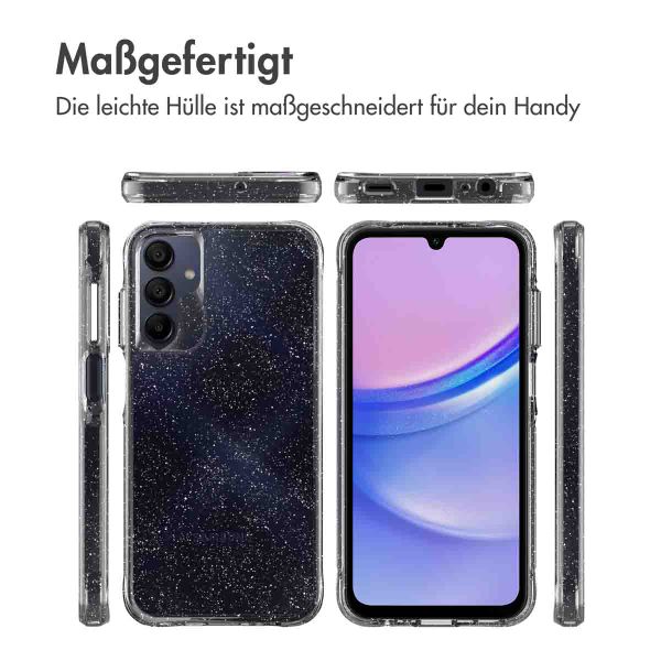 imoshion Glitzer Back Cover für das Samsung Galaxy A15 (5G/4G) - Silber