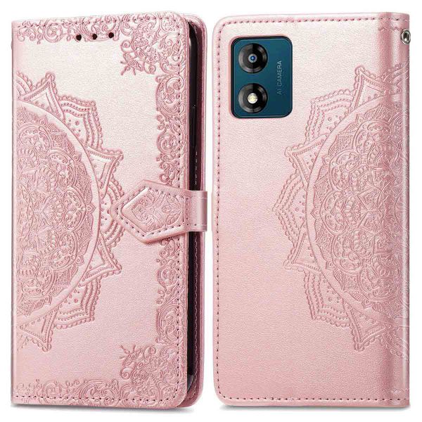 imoshion Mandala Klapphülle für das Motorola Moto E13 - Rose Gold