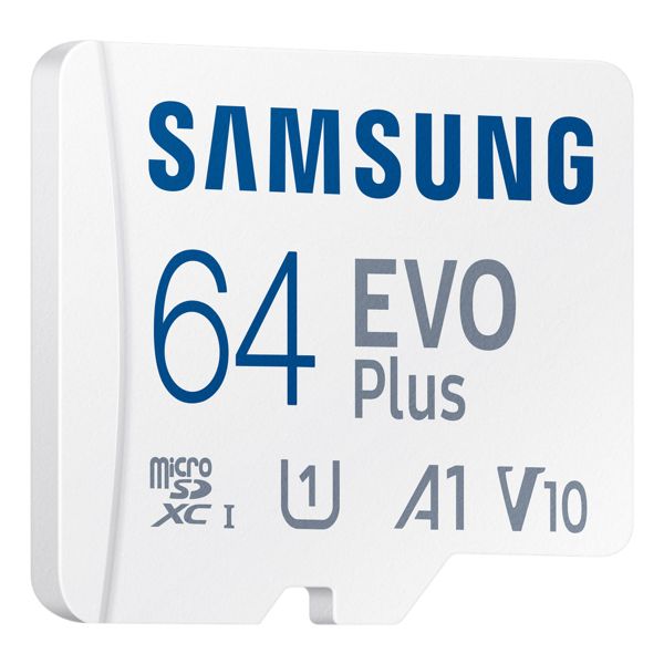 Samsung EVO Plus microSD 2024 - 64GB - Inklusive SD-Adapter - UHS-I/U3/Full HD/4K UHD