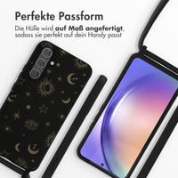 imoshion Silikonhülle design mit Band für das Samsung Galaxy A54 (5G) - Sky Black