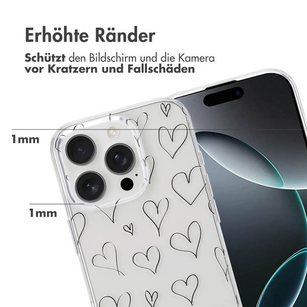 imoshion Design Hülle für das Apple iPhone 16 Pro - Hearts