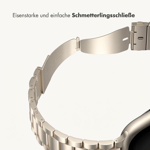 imoshion Edelstahlarmband für Apple Watch | 44/45/46/49 mm - Starlight