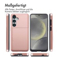 imoshion Backcover mit Kartenfach für das Samsung Galaxy S25 - Rose Gold