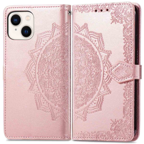 imoshion Mandala Klapphülle für das iPhone 14 - Rose Gold