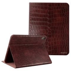 Selencia Croco Klaphülle Apple iPad Air 11 Zoll (2026) M4 / (2025) M3 / (2024) M2 / Air 5 (2022) / Air 4 (2020) - Burgundy