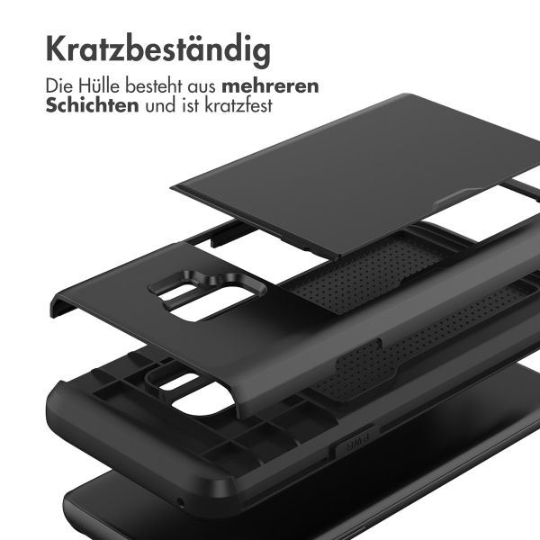 imoshion Backcover mit Kartenfach für das Samsung Galaxy S9 - Schwarz