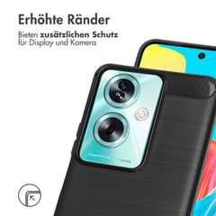 imoshion Brushed Back Cover Oppo A79 - Schwarz