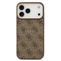Guess Classic 4G Logo Backcover MagSafe Apple iPhone 17 Pro - Braun