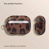 Selencia Sabi Hülle Panthermuster  Apple Airpods Pro / Pro 2 - Mocha Brown