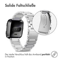 imoshion Edelstahlarmband für das  Fitbit Versa / Versa 2 / Versa Lite - Silber
