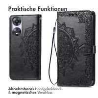 imoshion Mandala Klapphülle Oppo A58 - Schwarz