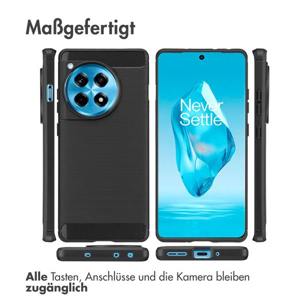 imoshion Brushed Back Cover OnePlus 12R - Schwarz