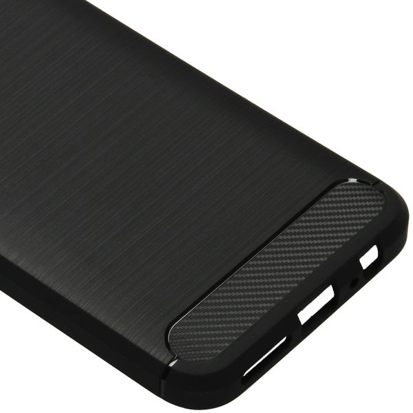 Brushed TPU Case für das Motorola One Fusion Plus - Schwarz